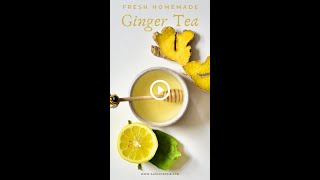 Make soothing and flavorful fresh ginger tea [upl. by Younger]