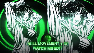 Null Movement  CC Tutorial  Alight motion Preset [upl. by Etiuqram]