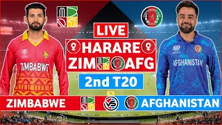 Afghanistan vs Zimbabwe 2nd T20 Live Scores  AFG vs ZIM 2nd T20 Live Scores amp Commentary [upl. by Ynalem]