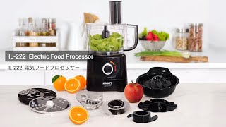 IDEALIFE Food Processor IL222 Product Video Catalogue [upl. by Eardnaed]