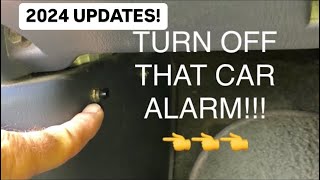 HOW TO TURN OFF CAR ALARM 🚨 EASY  No Key FOB Needed 2024 UPDATED [upl. by Ennovehs]