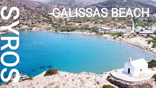 Galissas Beach amp Saint Pakou – Syros  Greece 4K [upl. by Sinegold]