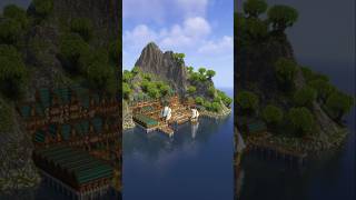 Minecraft Medieval Harbor Build Timelapse 🤯 [upl. by Htebharas]