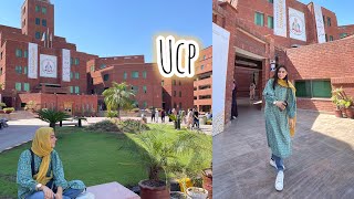 Ucp sy lia Takra cheque Wania Azam vlogs  university of central punjab day out vlog [upl. by Zonnya]