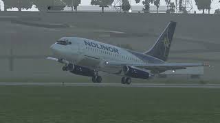 NOLINOR boeing 737 200 landing in xp11 [upl. by Ibbetson]