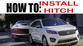 DIY Kia Sorento  Hyundai Santa Fe Tow Hitch [upl. by Nalehp68]