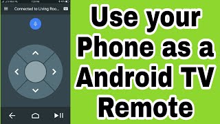 Use phone as a remote for Android Smart TV  android tv remote control app [upl. by Anirrak]