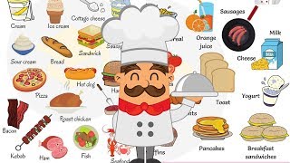 Learn 100 Common Foods in English in 15 Minutes  Food Vocabulary [upl. by Ettennej]