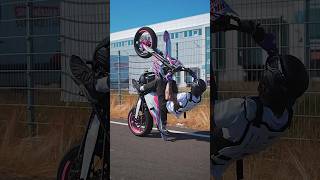 Burnout amp Wheelies on a Supermoto supermoto supermotard bikelife wheelie supermotolife shorts [upl. by Rockey]