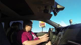 Burger King Whoppers in DriveThru 2 for 6 Deal Gila Bend Arizona 25 May 2019 GOPR0663 [upl. by Arakal]