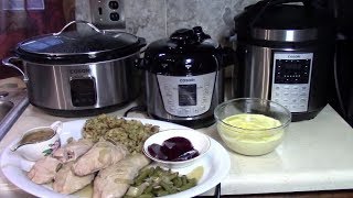 Pressure Cooker  Slow Cooker Thanksgiving Meal with Cosori [upl. by Clementina]