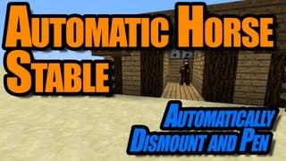 Minecraft  Automatic Horse Stable System [upl. by Giaimo602]