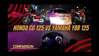 Honda cg 125 vs yamaha ybr 125 comparison  which one should you buy comparison vidio [upl. by Allayne]