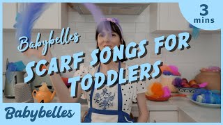 Scarf Songs for Toddlers  3 Little Fishies amp The Wind Blew East  Babybelles Music [upl. by Nywroc]