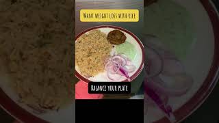 Weight loss with rice by managing calories [upl. by Aviva]