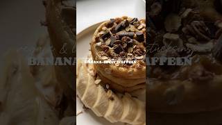 Frühstücksidee  vegane Waffeln aus nur 6 Zutaten 🧇 recipeideas food recipe waffle [upl. by Claresta]