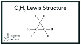 C3H6 Lewis Structure How to Draw the Lewis Structure for C3H6 cyclopropane [upl. by Anadroj]