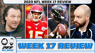 2023 NFL Week 17 Review  PFF NFL Show [upl. by Sinegra]