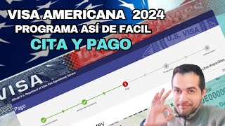 Como programar CITA y PAGO de la VISA AMERICANA 2024✍️ [upl. by Teddi]