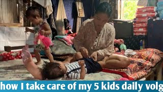 A day in my life how a village mother handles a 5 kids aldrin camera man ​⁠Sebnagafamily7 [upl. by Asirehc361]