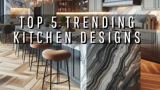 TOP 5 KITCHEN Interior Design  Decor Trends For 2024 kitchendesign trendingkitchen [upl. by Besnard]