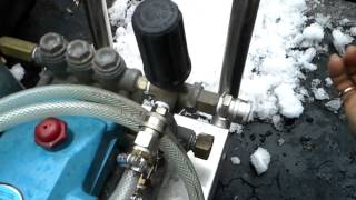 Protecting a cold water Pressure washer from freeze damage Winterizing [upl. by Langdon]