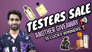 Major Testers Sale  Designer and Niche Brands  Giveaway Alert  Most Hyped perfumes youtube [upl. by Rome]