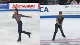 2024 Skate America mens short program  spins [upl. by Aimik]