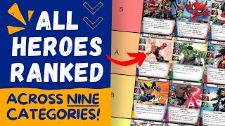 Marvel Champions TIER LIST  All Heroes Rated by 9 Categories [upl. by Jotham]