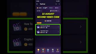 TapSwap Code Today  How To Earn Free Bitcoin Video Code TapSwap  TapSwap 22 August Video Code [upl. by Ramilahs]