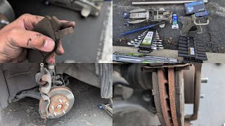 Grinding Brake Noise Finally Changed Brake Pads for 2006 8th Gen Honda Civic  91k Miles [upl. by Radman]