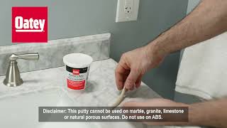 How to Install Oatey Plumbers Putty [upl. by Nagaem255]