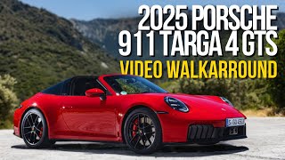 2025 Porsche 911 Targa 4 GTS Carmine Red Video Walkarround Exterior and Interior [upl. by Onaivlis]