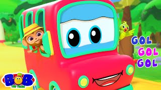 School Ki Bus Chale Gol Gol स्कूल की बस चले गोल गोल Bob the Train Hindi Rhymes for Babies [upl. by Ewen922]