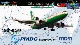 PMDG MD11 on Vatsim  Taipei to Hong Kong [upl. by Aehsrop773]