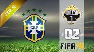 FIFA 16 FR  02 quotArc en ciel retardéquot Brésil VS Angleterre Coop [upl. by Leinoto]