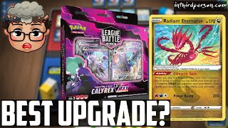 Upgrade Your Shadow Rider Calyrex VMAX League Battle Deck with Radiant Eternatus Pokemon TCG [upl. by Ylaek5]