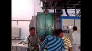 1000L3layers HDPE blow molding machine [upl. by Rabbaj980]