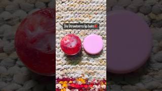 DIY Strawberry lip balm shorts viral diy [upl. by Charil]