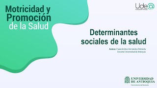 Determinantes sociales de la salud [upl. by Haisi171]