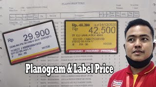 Cetak Planogram dan Cetak Label Price di Alfamart [upl. by Annauqal]