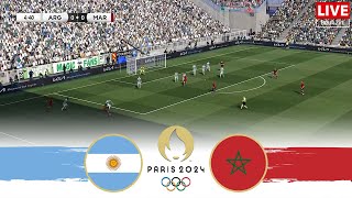 ARGENTINA vs MOROCCO  Olympics 2024 Football Full Match [upl. by Rratsal]