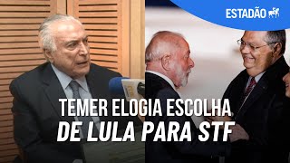 FLÁVIO DINO está muito bem posto no STF TEMER explica por que considera boa a escolha de LULA [upl. by Terra]