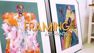 How to frame your GICLEE ART PRINTS like a pro ✸ Art Framing Tutorial [upl. by Eiramanig85]