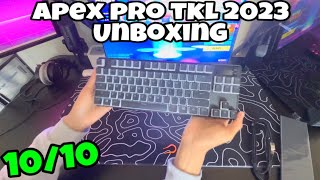 Steelseries Apex Pro TKL 2023 UNBOXING  Fortnite POV Gameplay 🌟 [upl. by Tterag]