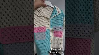 Tığ işi bluz yapımı crochet [upl. by Euqenimod]