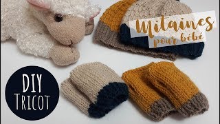 TRICOT  Mitaines pour bébé [upl. by Kcirrez]