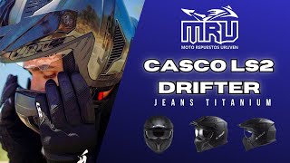 Casco LS2 linea Drifter  Jeans Titanium  Uruven Moto Repuestos [upl. by Natassia]