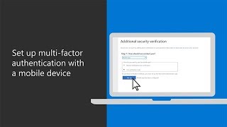 Set up multifactor authentication with a mobile device in Microsoft 365 Business [upl. by Nythsa395]