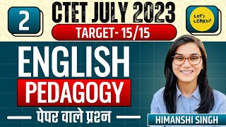 CTET August 2023  English Pedagogy 1515 Series Class02  Himanshi Singh [upl. by Clementina]